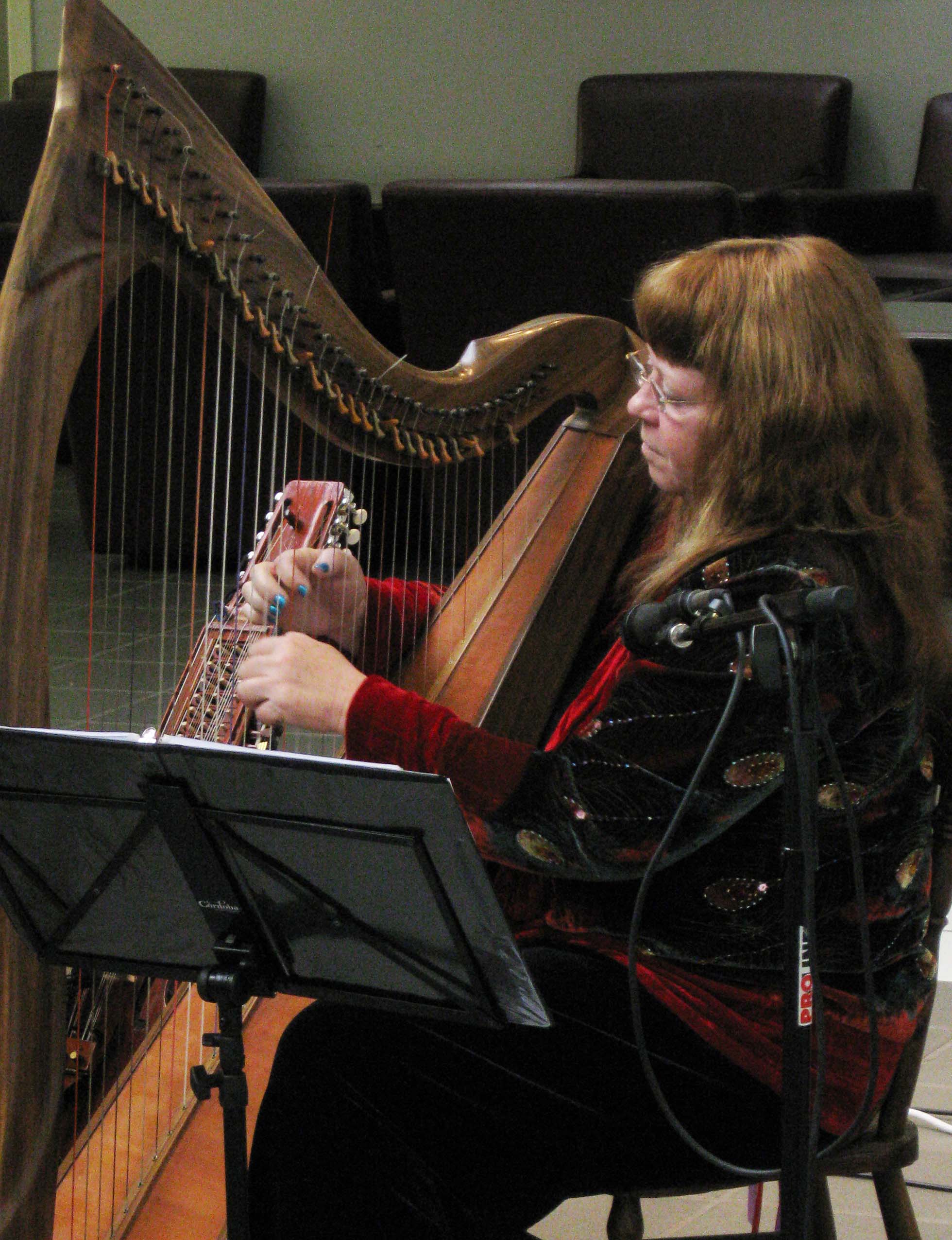 Deb at harp